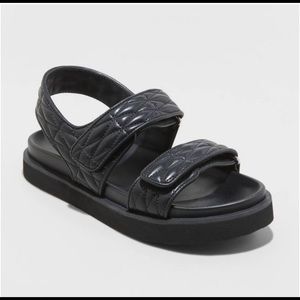 Black Dad Sandals- Size 7